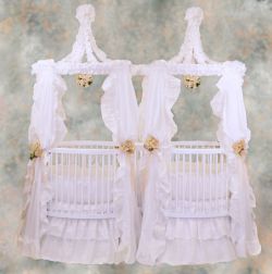 corner cot for twins